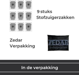 Stofzuigerzakken geschikt voor iRobot Roomba i3+ i6+ i7+ S9+ J9+ j7+ Robotstofzuiger - 9 stuks - van Zedar — thumbnail 5