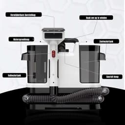 Ploutos® Tapijtreiniger - Vlekkenreiniger - Bank Reiniger Machine - Zwart - 19cm x 31cm x 37cm — thumbnail 5