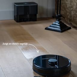 TONIHOMI® R8 - Robotstofzuiger met dweilfunctie - Automatisch legen - Robotstofzuiger met laadstation - LDS Laser navigatie - Met app - Zwart — thumbnail 3