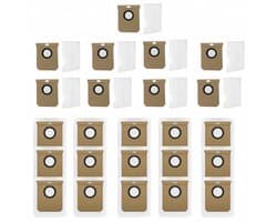 24 Stuks Stofzakken Geschikt voor Eufy L60 SES, L60 Hybrid SES & L50 SES - 2,5L Stofzuigerzakken voor Self-Empty Station