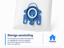 Miele GN Stofzuigerzakken van Kleanburg® - Geschikt voor Miele C1, C2, C3, S5, S8 - 12 zakken, 3 motorfilters en 3 AirClean filters- Miele 991730 - Gelijk aan Originele Kwaliteit — thumbnail 2