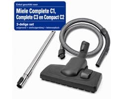 Kleanburg® Enkel geschikt voor Miele CompleteC1 en C3 en Compact C2 - Stofzuiger Onderdelen Set – Slang, Telescoopbuis & Combizuigmond
