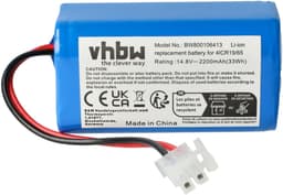 vhbw Vervangende accu voor iLife PX-B020 stofzuigers (2200 mAh, 14,8 V, Li-ion) — thumbnail 1