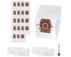 23 stuks - Erbij betrekken20 stofzakken - 2 sets filterkatoen en een borstel - compatibel met Miele Hoover Pure CO-stofzuigerzakken voor Guard M1 S8380 Flex Parquet Silence Performance Cat & Dog-serie
