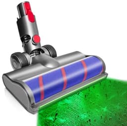 LED Vloerzuigmond met Stofdetectie - Zachte Roller Borstel Compatibel met Dyson V7 V8 V10 V11 V15 - Vervangend Onderdeel voor Harde Vloeren — thumbnail 1