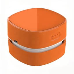 Mini Draadloze Tafelstofzuiger, Draagbare Bureau Stofzuiger USB-oplaadbaar voor Toetsenbord, Laptop, Kantoor, Auto en Huisdierenhaar(Oranje) — thumbnail 1