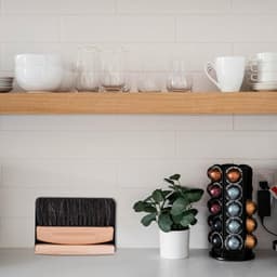 Tafelbezem en Stoffer - Mini schoonmaakset - Bureau schoonmaken - Magnetische bevestiging - 15.5 cm - Zwart — thumbnail 2