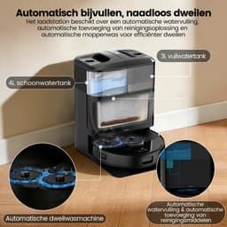 AIRROBO M2 - Robotstofzuiger (Alles-in-één-station) - voor nat en droog - 10.000 Pa zuigkracht - LiDAR-navigatie - 180 minuten gebruiksduur - 2 jaar garantie — thumbnail 4