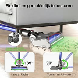BLOSSOM Stofzuigerborstel - Zuigmond Geschikt voor Dyson Steelstofzuiger V7/V8/V10/V11/V15/G5 - Vloerzuigmond - Stofzuigermondstuk - Stofzuigeraccessoires - Met LED Lampen - Blauw — thumbnail 2