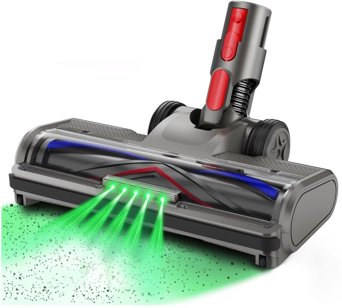 BLOSSOM Stofzuigerborstel - Zuigmond Geschikt voor Dyson Steelstofzuiger V7/V8/V10/V11/V15/G5 - Vloerzuigmond - Stofzuigermondstuk - Stofzuigeraccessoires - Met LED Lampen - Zwart — afbeelding 1