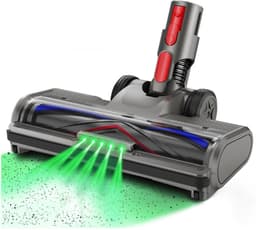 BLOSSOM Stofzuigerborstel - Zuigmond Geschikt voor Dyson Steelstofzuiger V7/V8/V10/V11/V15/G5 - Vloerzuigmond - Stofzuigermondstuk - Stofzuigeraccessoires - Met LED Lampen - Zwart — thumbnail 1