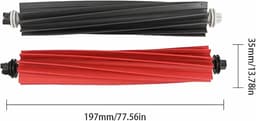 (2 sets) Rubberen hoofdborstel vervangingsonderdelen Geschikt voor Roborock P10S PRO/V20 stofzuigeraccessoires — thumbnail 2