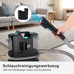Tapijtreiniger - Bekledingsreiniger - Vlekkenreiniger - Shamporeiniger voor Bank en Tapijt - Nat- en Droogreiniger - Meubelreiniger - Dierenharen Verwijderen - Multifunctionele Reinigingsmachine voor Stoffen en Auto-interieur — thumbnail 3