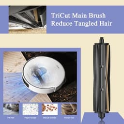 Vervangende accessoireset voor Dreame L10s Ultra Gen 3, X40 Ultra Complete, L40 Ultra, X40 Master en Mova P50 Pro Ultra – 1 TriCut-hoofdborstel, 4 stofzakken, 4 HEPA-filters, 4 doeken en 4 zijborstels — thumbnail 2
