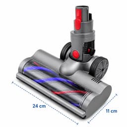 Zuigmond Geschikt voor Dyson V15, V11, V10, V8 & V7 Steelstofzuiger – Gemotoriseerde Turboborstel – Vloerzuigmond met 4 LED-lampen – Stofzuigeraccessoires — thumbnail 4