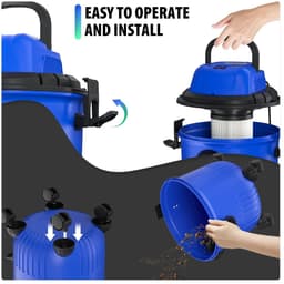 House Of Atelier - Waterstofzuiger - Nat-en Droog Stofzuiger - Waterzuiger - 15 Liter Tank - 1800 W - 3-in-1 Reinigingsvacuumblaasfunctie — thumbnail 3
