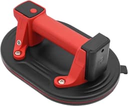 Accu Tegellifter - Vacuüm Zuignap - Zware Objecten Verplaatsen - 300 kg Draagkracht - 24x16x23 cm - Rood Zwart — thumbnail 1