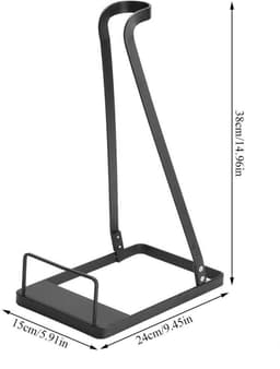 Dailygoods- Stofzuigerbeugel Universele Houder - IJzeren Frame - Vrijstaand Rek - Compatibel met V6/V7/V8/V10 - Afmetingen 24x15 cm - Gewicht 839 g - Stofzuigerhouder — thumbnail 2