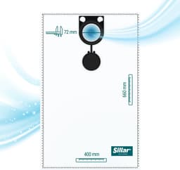 Sillar 10x stofzakken voor industriele stofzuigers - compatibel met Starmix ISC ASR ARDL 2025, Bosch GAS 25 50– synthetisch – 3-laags — thumbnail 2