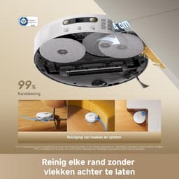 DREAME L40 Ultra A Robot- en vloerwisser met automatische stofafvoer en dubbel anti-knoopsysteem, zuigvermogen van 24.000 Pa, 10,5 mm dweildoekverhoging Wit — thumbnail 2