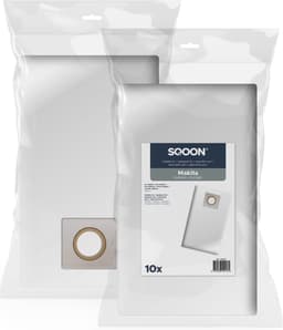 SQOON® Stofzuigerzakken geschikt voor Makita DVC660 / DVC665 Series – 10 Stuks – Hoogwaardige vervanging voor optimale stofopname — thumbnail 1