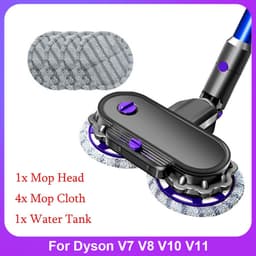 geschikt voor Dyson V7 V8 V10 V11 Stofzuiger Elektrische Mop Hoofd Onderdeel Krachtige Reiniging Mop Hoofd Nat En Droog Met Water tank droog mop, natte mop, waxen, stofzuigen vier in een, multifunctionele machine — thumbnail 2