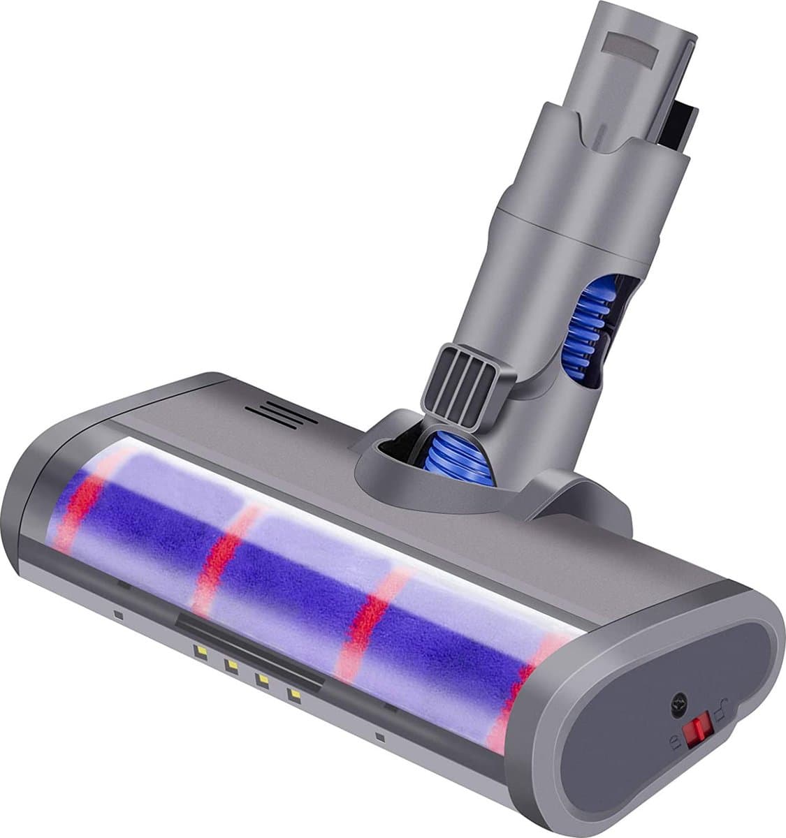Borstel / Zuigmond met zachte roller voor Dyson V6 Steelstofzuigers – met LED Licht - voor harde vloeren — afbeelding 1