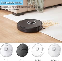 Accessoireset geschikt voor Xiaomi Roborock Q7 / Q7+ / Q7 Max / Q7 Max+ stofzuiger, reserveonderdelen 1 hoofdborstel, 6 zijborstels, 4 HEPA-filters, 1 reinigingsborstel, 1 schroevendraaier, 1 bumper — thumbnail 5