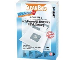CleanBag stofzuigerzakken 4 stuks - Geschikt voor AEG Deawoo LG Nilfisk Samsung - Type Gr 50 SB90 VP78 TB36 VM54 VM77 VP95B - Inclusief 1 filter - Alternatief