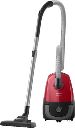 Philips PowerGo 2000 Series FC8243/09 - Stofzuiger met Zak - Zwart / Rood - + 2 Extra Mondstukken — thumbnail 1