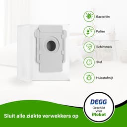 DEGG® - Stofzuigerzakken Geschikt voor iRobot Roomba - Compatibel met i8, i8+, i7, i7+, i6, i6+, i5, i5+, i4, i4+, i3, i3+, s9, s9+, j7, j7+ - Geschikt voor iRobot Onderdelen - Perfecte Pasvorm en Hoge Kwaliteit — thumbnail 3
