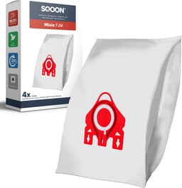 SQOON® (SQ22) Stofzuigerzakken geschikt voor Miele F/J/M - Gelijk aan model: 9917710 - High Filtration - Inclusief uitblaasfilter - 4 stuks — thumbnail 2