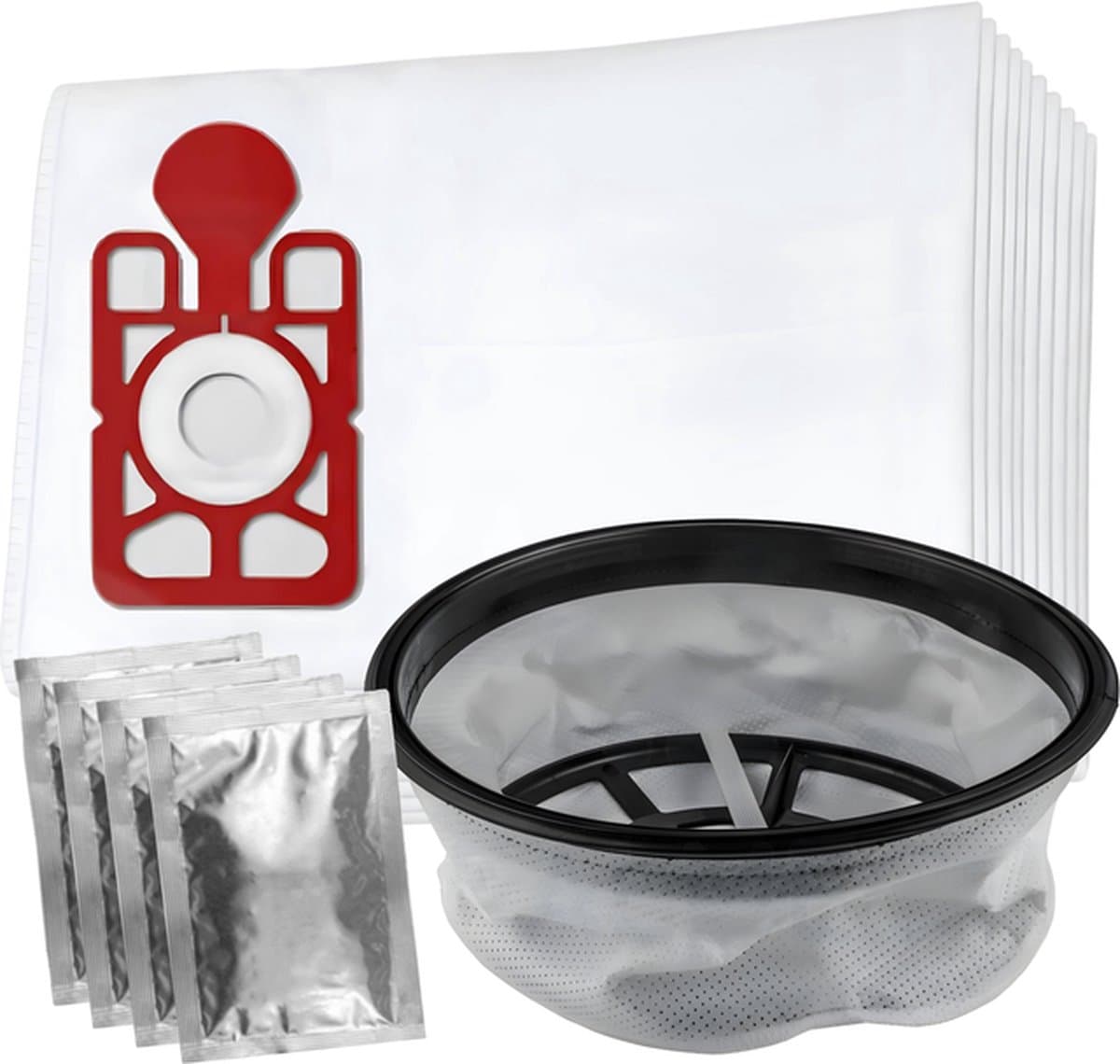 10x Stofzuigerzak en 1x filter set geschikt voor 12" Numatic Henry en Hetty / James - PPR240 - Model NVM-1CH 604015 - Inclusief geurzakjes — afbeelding 1