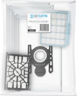10x Dparts G-ALL stofzuigerzakken - 1 HEPA filter - 1 motorfilter - geschikt voor Bosch Move On en Serie 6 stofzuiger - MoveOn - nr. 00579421 - 00576833 - BBZ41FGALL — thumbnail 2
