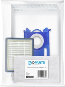 10x Dparts S-bag stofzuigerzakken - 1 HEPA filter - 1 motorfilter - geschikt voor Philips Performer Active - PerformerActive - nr. CP0425/01 - 432200493941 - FC8021 - FC8021/03 — thumbnail 2