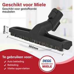 DEGG® - Parketborstel / Zuigmond - Natuurhaar - Geschikt voor Miele - 35MM — thumbnail 3