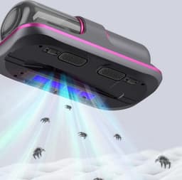 Matras Stofzuiger - Handstofzuigers - Bedstofzuiger - Matras Reiniger - UV-Licht - Mijtenzuiger - Stille kruimelzuiger - Lichtgewicht - Lange accuduur — thumbnail 5