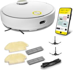 Kärcher RCV 3 Robotstofzuiger - Met dweilfunctie - Set compleet - Slimme-app bediening - LiDAR-navigatie - 2500 Pa - 85m²/u — thumbnail 1
