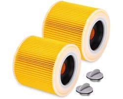 2-delige Filterset - Geschikt voor Karcher WD2 WD3 WD3P MV2 MV3 Stofzuigers, Vervanging 6.414-552.0/64145520