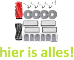 Grote accessoireset compatibel met Roborock Q Revo Curv / Q Revo EDGE / Q Revo 5AE- 21 onderdelen - zakken - moppen - filters - Hoogwaardige vervanging — thumbnail 1