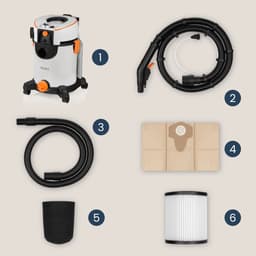 Zeegma Zonder Wash – Nat- & Droogzuiger – Tapijtreiniger – 1400W – 4L Waterreservoir – Blaasfunctie – HEPA-filter – Vermogensregeling – Extractietechnologie – 13m Bereik – Bekleding & Tapijt – Waterafvoer – Accessoireset – Zwenkwielen — thumbnail 2