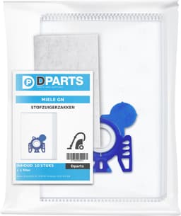 10x Dparts stofzuigerzakken geschikt voor Miele GN - met motorfilter - HyClean 3D Efficiency gn stofzakken - Complete C2 C3 - Classic C1 - S8 S5 S2 - MI40 zakken — thumbnail 2