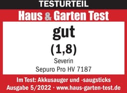 Severin HV 7187 Sepuro PRO Steelstofzuiger met stofzak — thumbnail 3