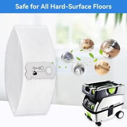 10 stuks Stofzuigerzakken compatibel met 204308 - Festool CT MINI CT MINI I CT MIDI en CT MIDI I - CTC MINI/MIDI en CT 15 - Vervangende stofzakken — thumbnail 2