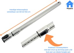 Kleanburg® Geschikt voor Miele Compact C1, Complete C2, S4 en S5 stofzuigers - Stofzuiger Onderdelen Set – Slang, Telescoopbuis & Combizuigmond — thumbnail 5