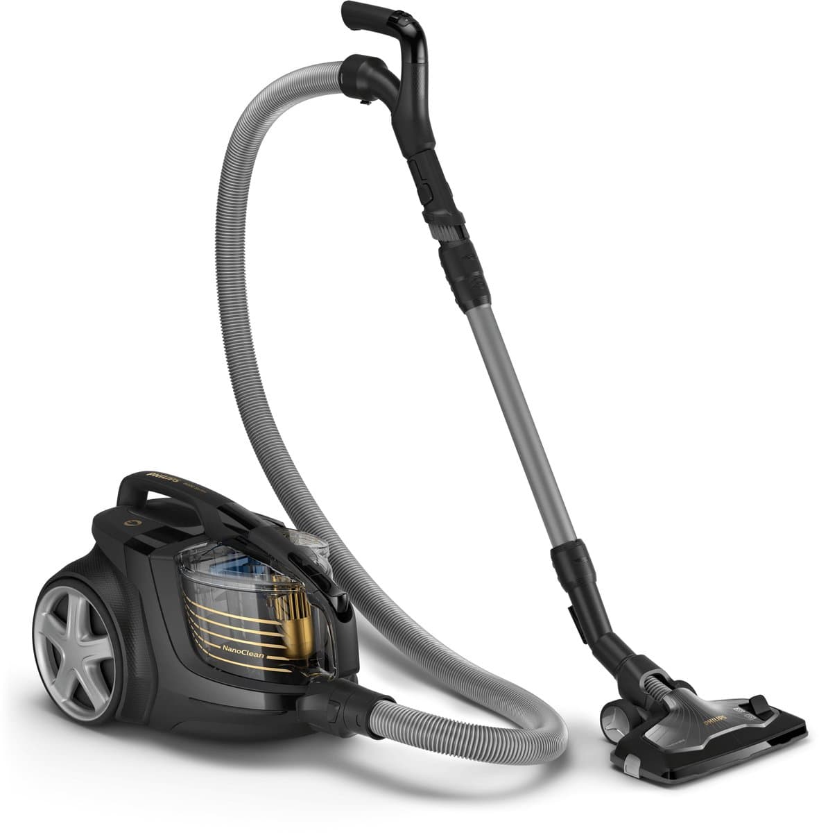 Philips Stofzuiger zonder Zak XB9154/09 - Lang Snoer - Alle Vloertypen - Met HEPA 13 Allergiefilter - Bediening in Handvat - Incl 2 Extra Mondstukken - Zwart — afbeelding 1