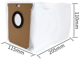 8 Stuks Stofzakken Geschikt voor Eufy L60 SES, L60 Hybrid SES & L50 SES - 2,5L Stofzuigerzakken voor Self-Empty Station — thumbnail 5