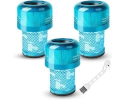 3 Vervangingsfilters Geschikt voor Dyson V12 Detect Slim, HEPA Filter Set met Reinigingsborstel, Geschikt voor V12 Detect Slim Absolute, Total Clean, Fluffy en Meer