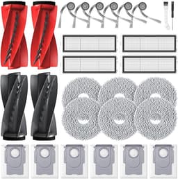 Geschikt Geschikt voor Roborock Qrevo S5V / Curv / Edge / Edge S5A / Curv S5X. De Qrevo S5V vervangingsonderdelen en accessoires omvatten: 2 sets hoofdborstels, 6 dweildoeken, 6 stofzakken, 4 HEPA-filters, 6 zijborstels en 2 reinigingsaccessoires. — thumbnail 1