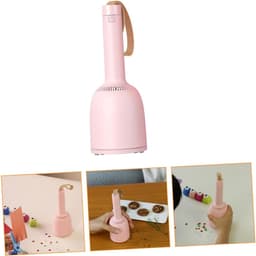 Mini Stofzuiger - Handstofzuiger Toetsenbordreiniger - Bureau Schoonmaken - Lichtgewicht Draagbaar - 17.5 cm - Roze — thumbnail 5